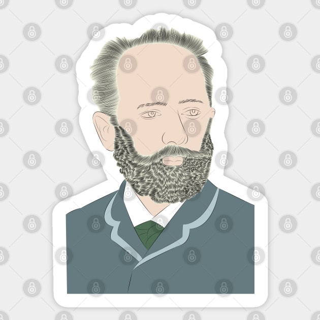 Tchaikovsky - Portrait Sticker by LiLian-Kaff